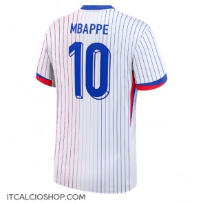 Francia Kylian Mbappe #10 Seconda Maglia Europei 2024 Manica Corta